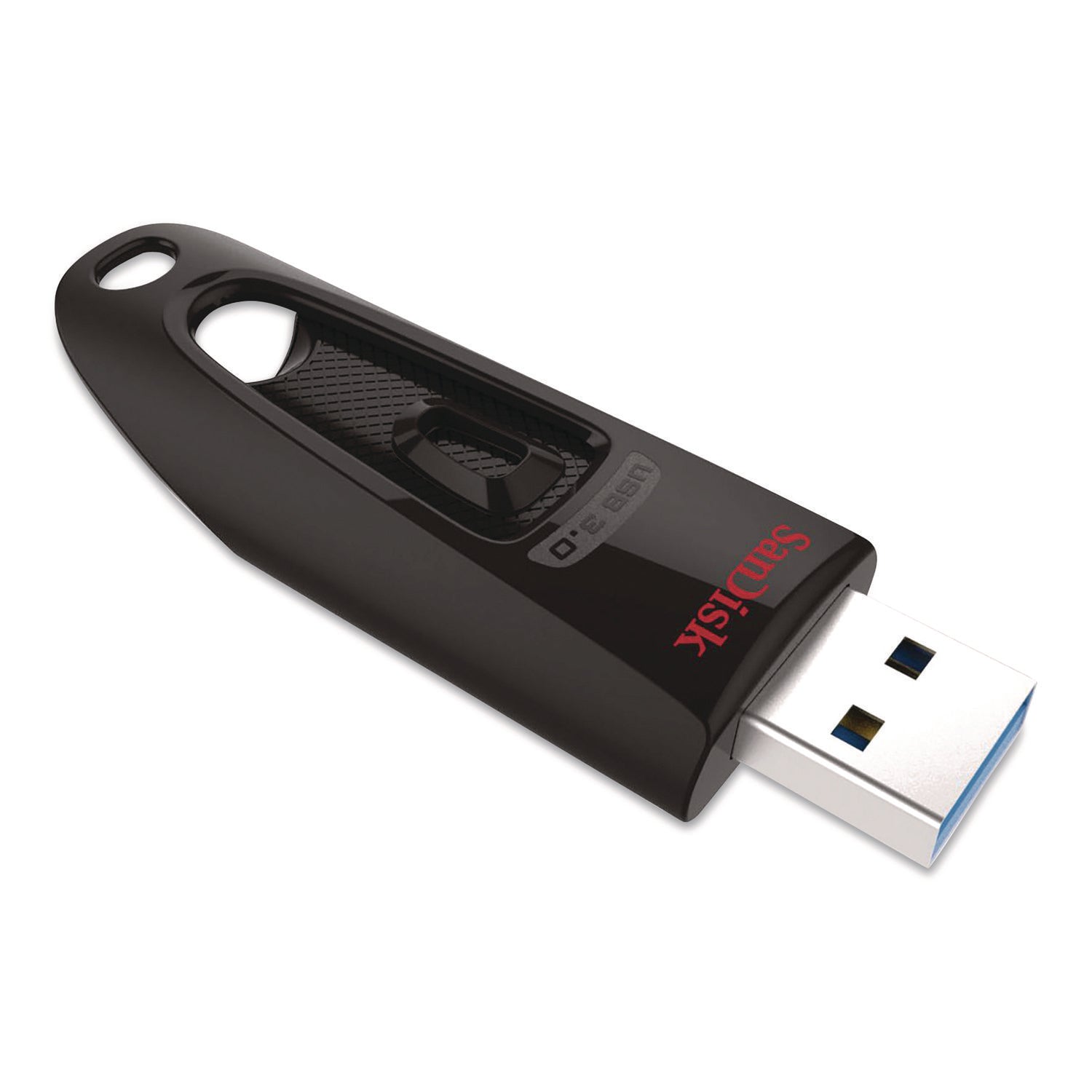 SanDisk® Ultra USB 3.0 Type A Flash Drive, 128 GB, Black