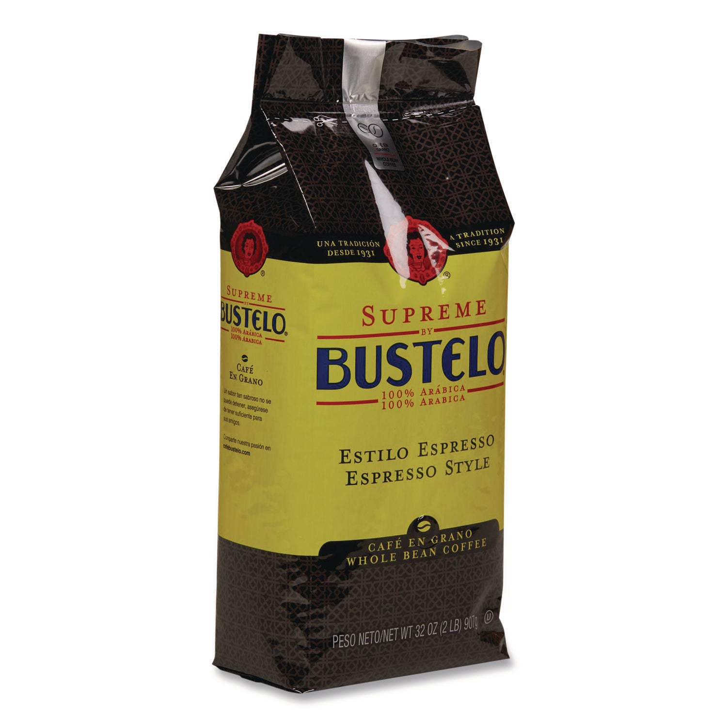 Folgers® Cafe Bustelo Whole Bean Coffee, Espresso, 32 oz Bag