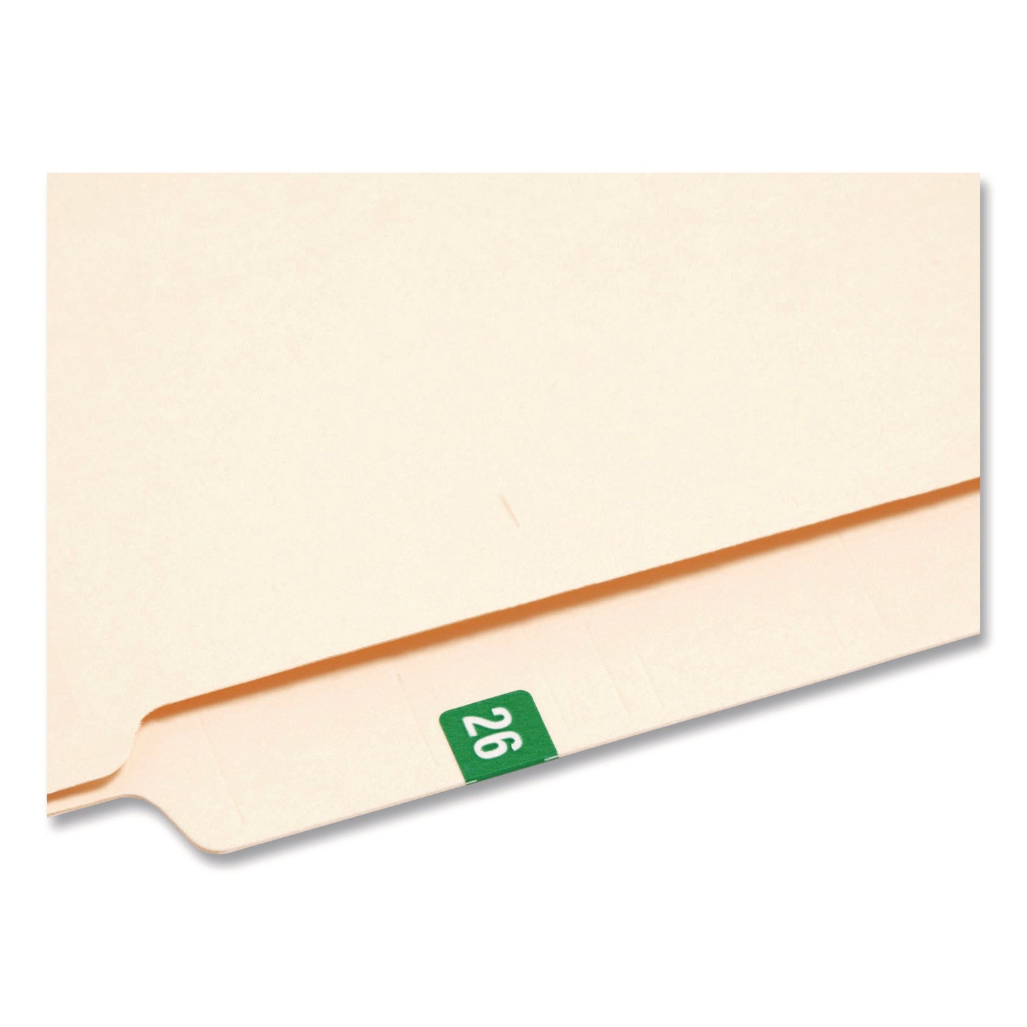 Smead Yearly End Tab File Folder Labels, 0.5 x 1, Green, 25/Sheet, 10 Sheets/Pack