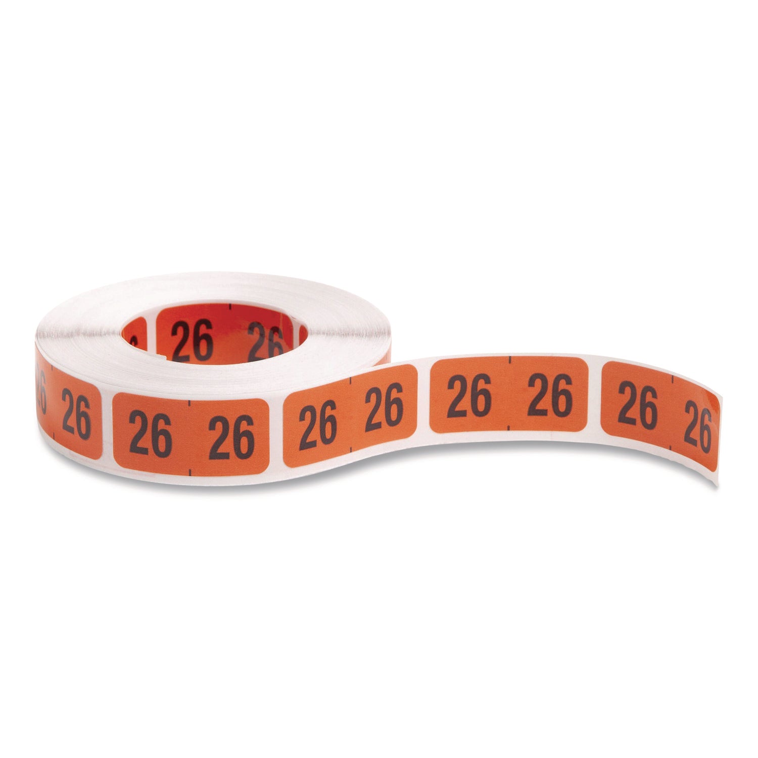 Smead Yearly End Tab File Folder Labels, 0.75 x 1.5, Orange, 500/Roll