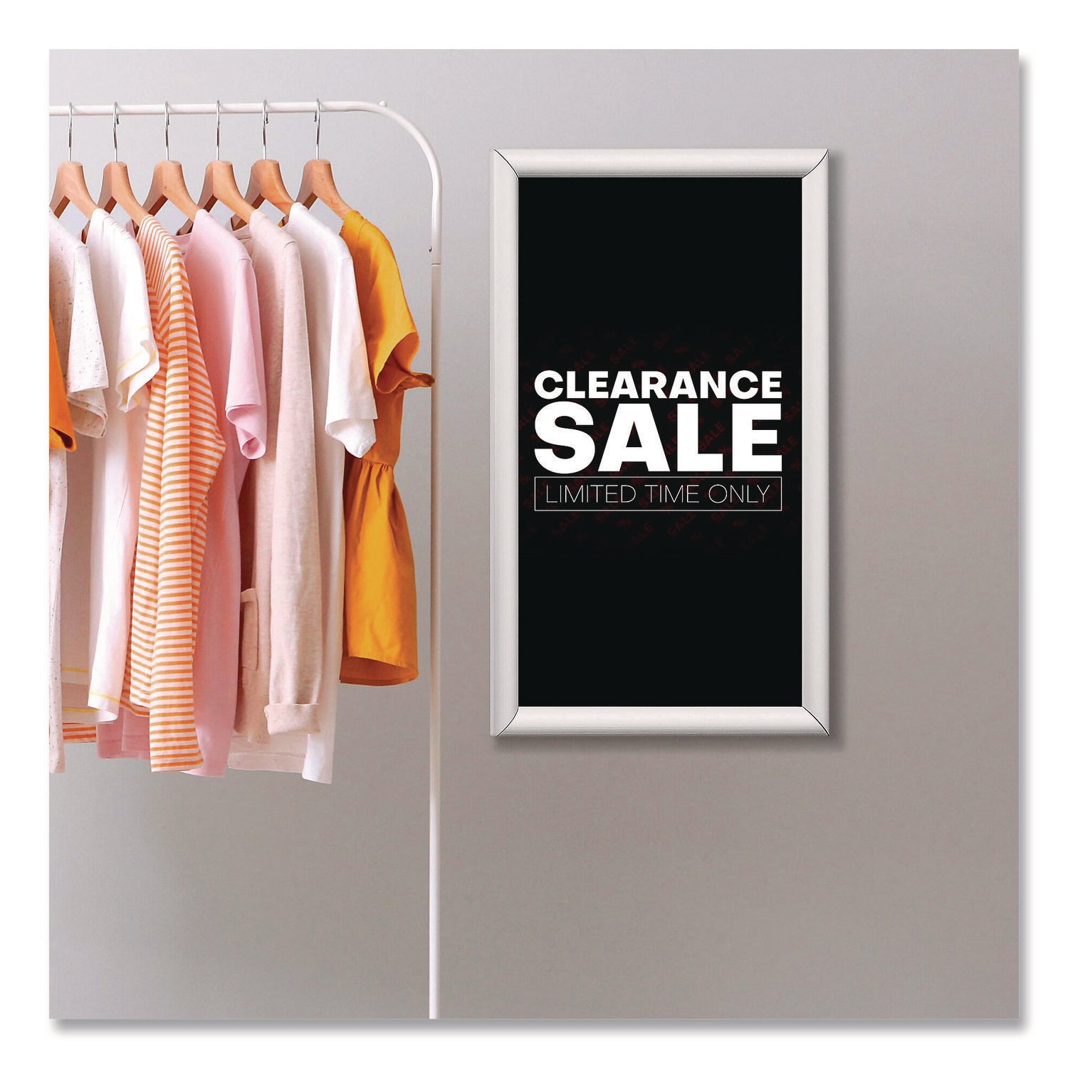 Universal® Poster Frame, Aluminum, 17 x 11 Insert, Silver