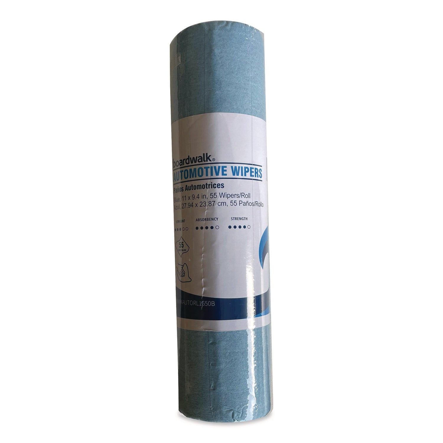 Boardwalk® Automotive Wiper Rolls, 9.4 x 11, Blue, 55/Roll, 30 Rolls/Carton