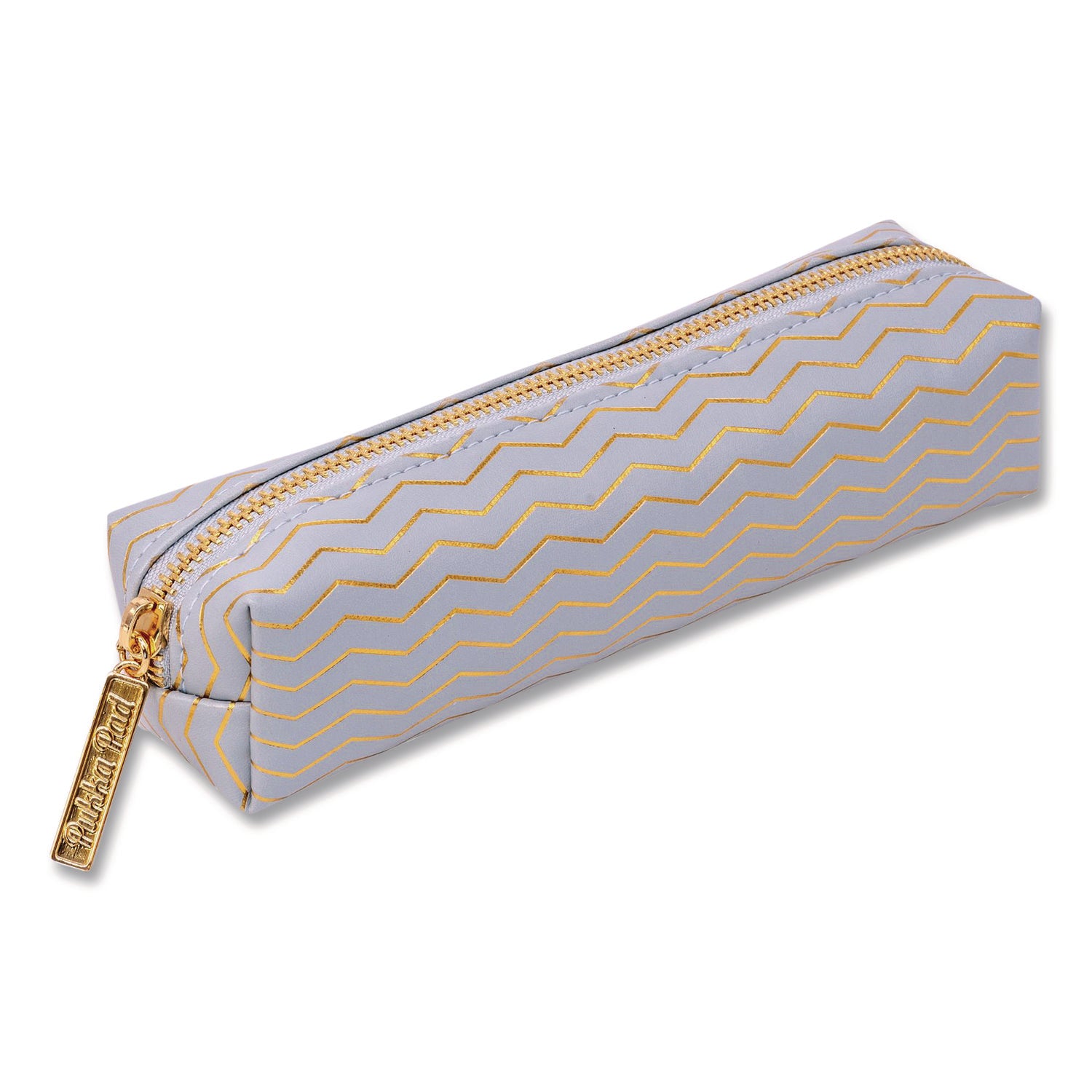 PUKKA PAD® Pencil Case, 8.07 x 2.36 x 2.55, Blue, 6/Pack