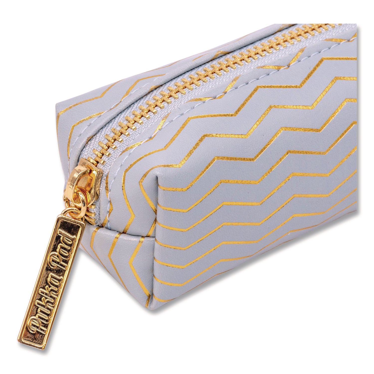 PUKKA PAD® Pencil Case, 8.07 x 2.36 x 2.55, Blue, 6/Pack