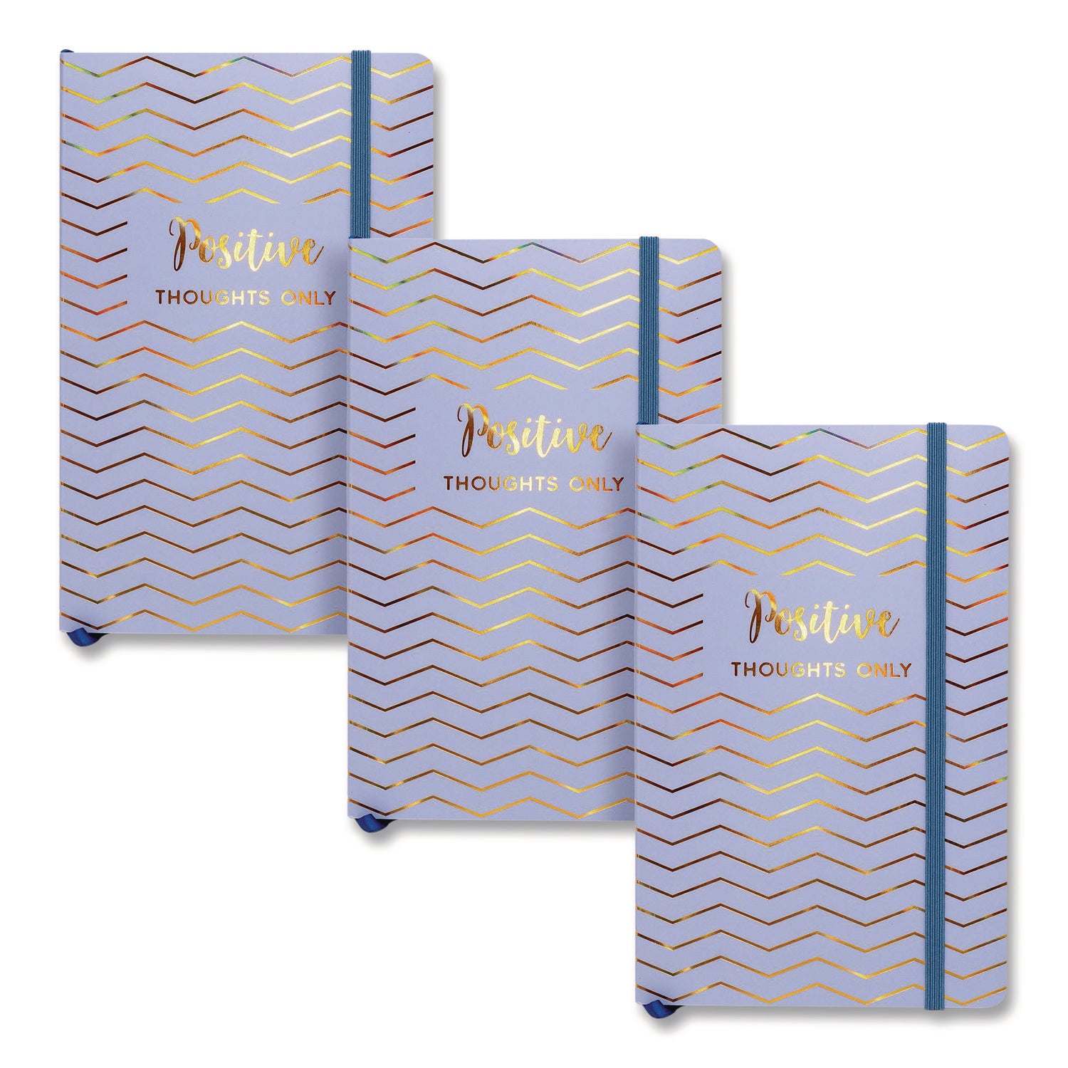 PUKKA PAD® Journal, 1-Subject, Medium/College Rule, Blue Cover, (96) 8.3 x 5.8 Sheets, 3/Pack