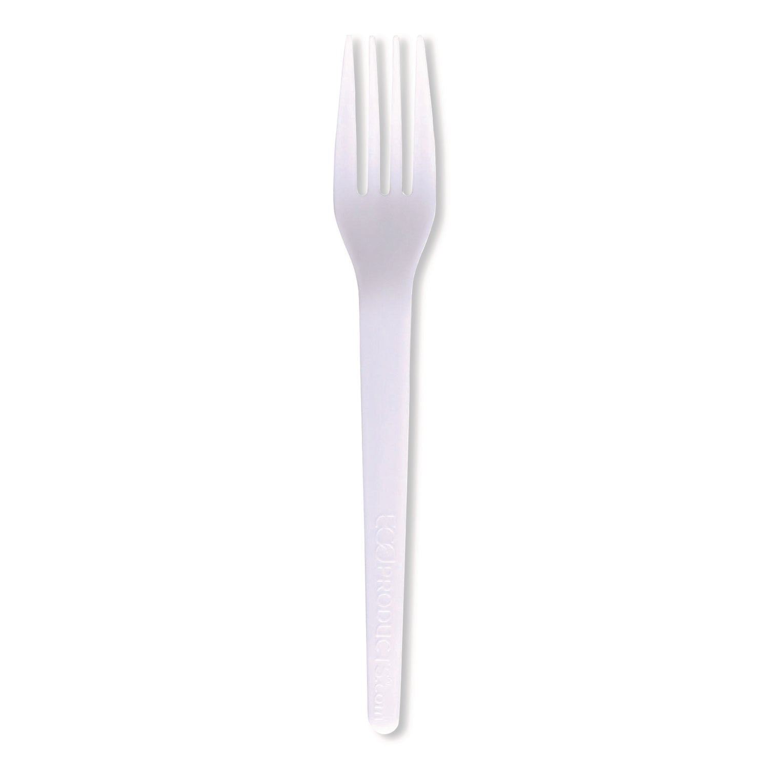 Eco-Products® Plantware CPLA Cutlery, Fork, White, 1,000/Carton