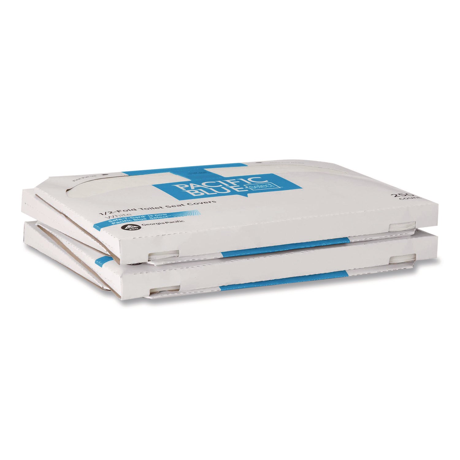 Georgia Pacific® Professional Safe-T-Gard Half-Fold Toilet Seat Covers, Half-Fold, 14.5 x 17.44, White, 250 Covers/Pack, 4 Packs/Carton