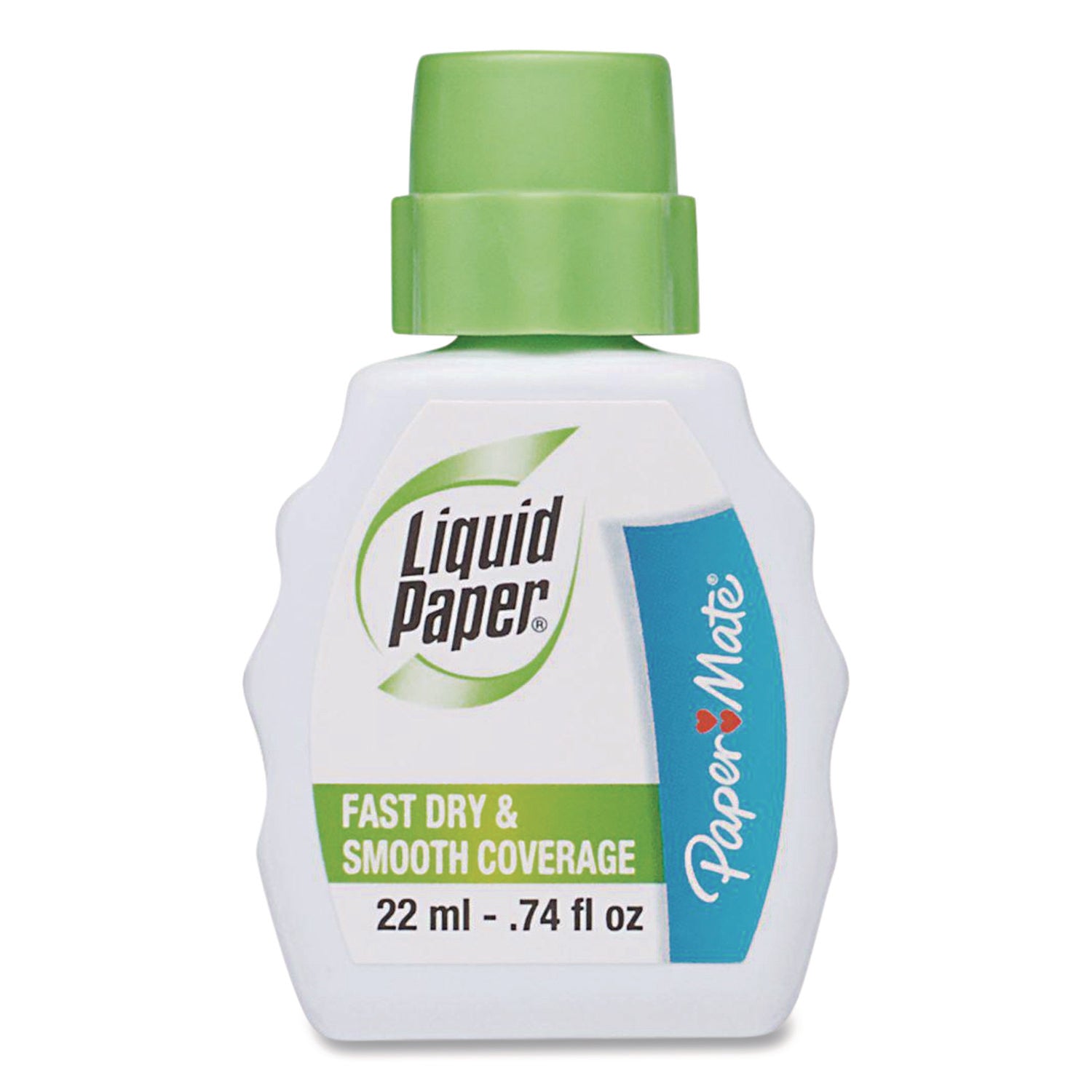 Paper Mate® Liquid Paper® Fast Dry Correction Fluid, 22 ml Bottle, White, Dozen