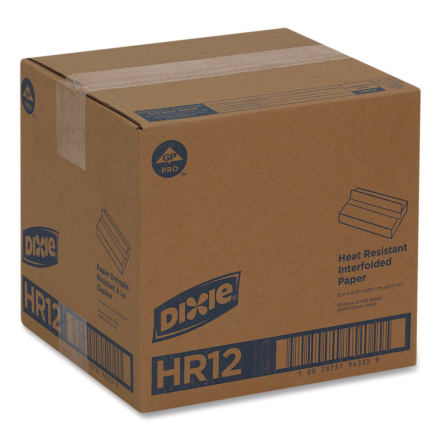 Dixie® Greaseproof Liftoff Pan Liner, 12 x 10.75, 1,000/Carton