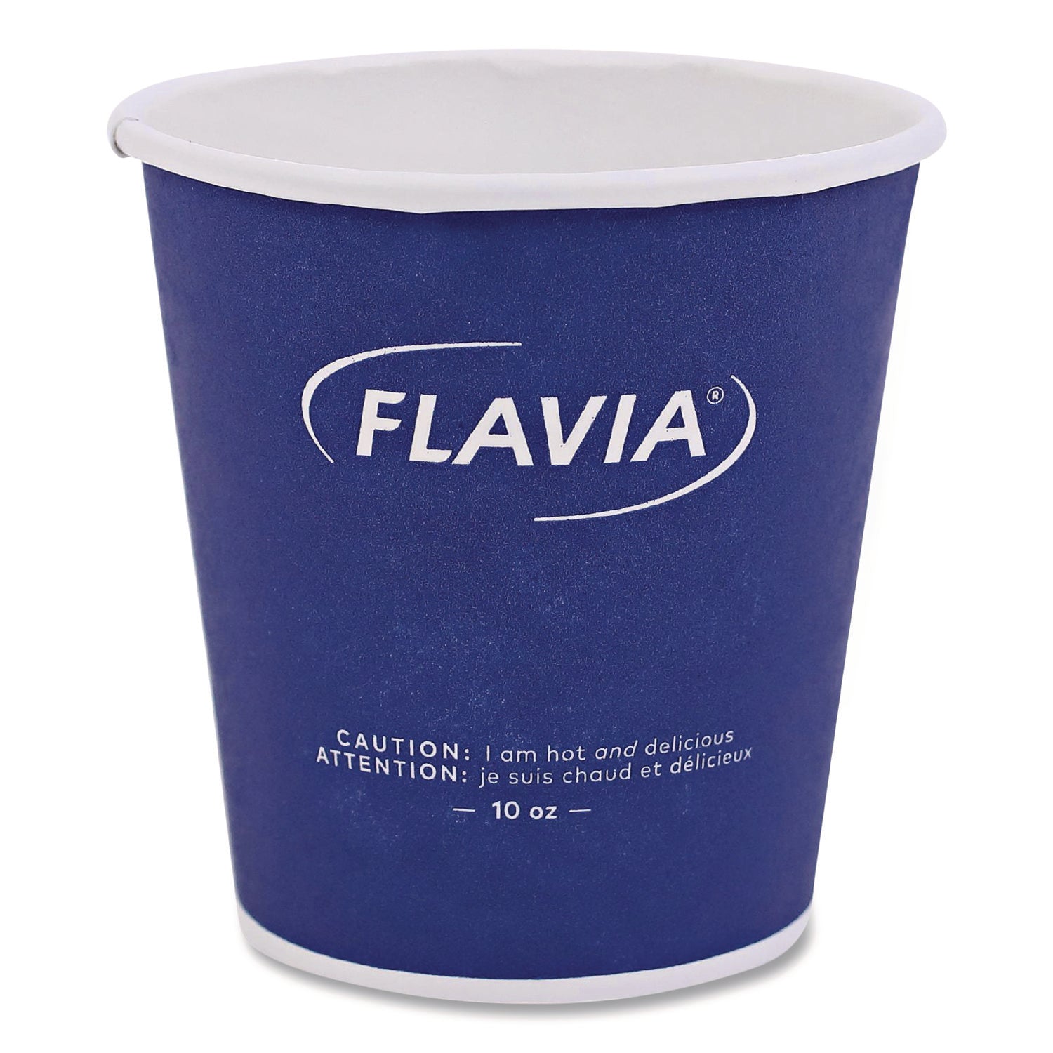 FLAVIA® Hot Beverage Paper Cup 10 oz, FLAVIA Design, Blue, 100/Sleeve, 10 Sleeves/Carton