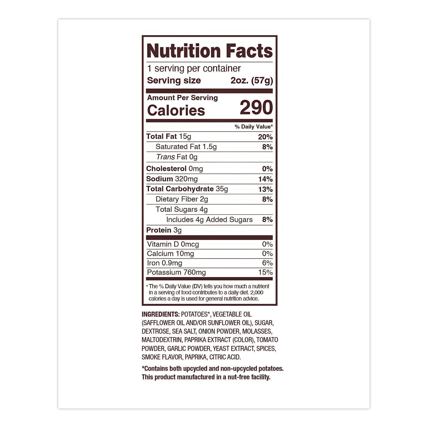 Uglies® Kettle Potato Chips, Bar-B-Que, 2 oz Bags, 24/Carton