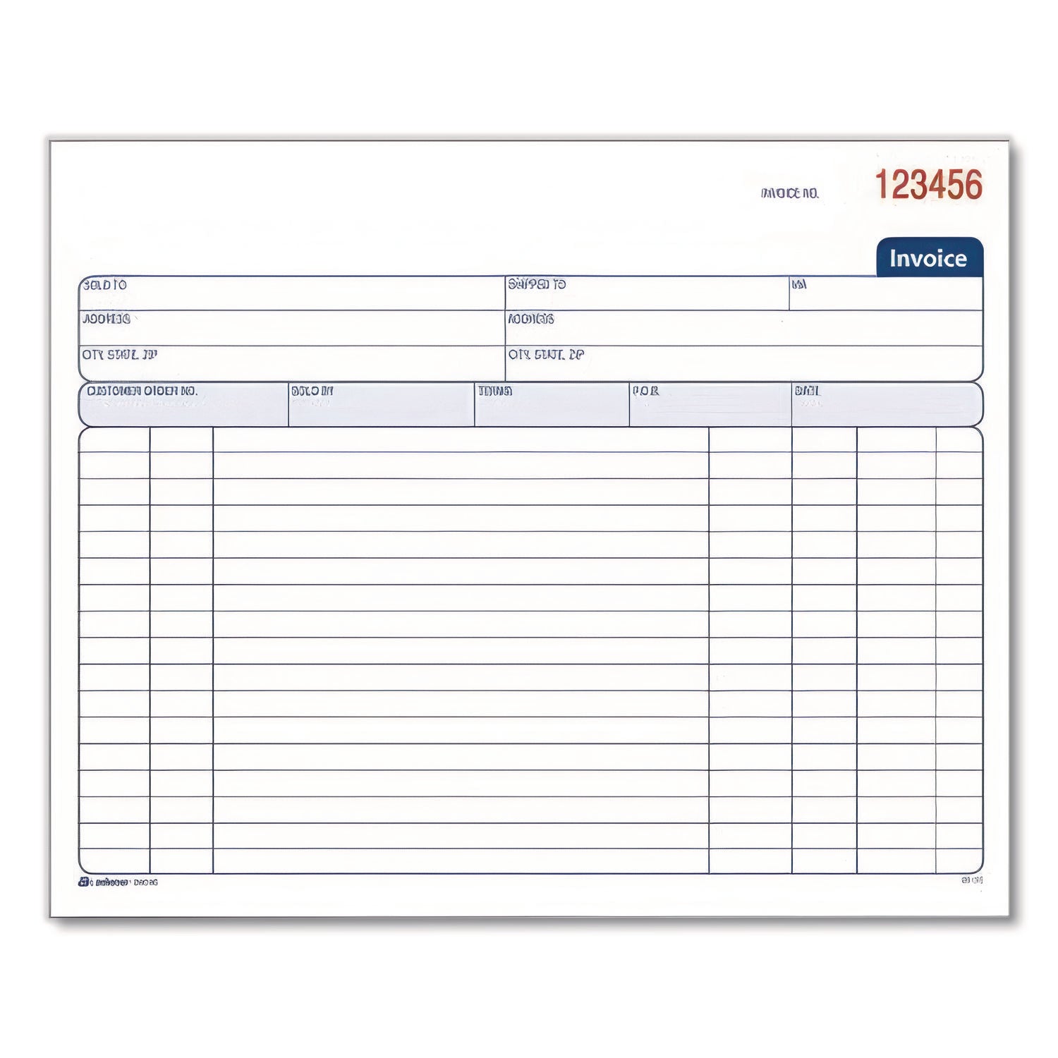 Adams® Multipart General-Purpose Invoice Pad, Two-Part Carbonless, 8.38 x 6.69, 50 Forms Total