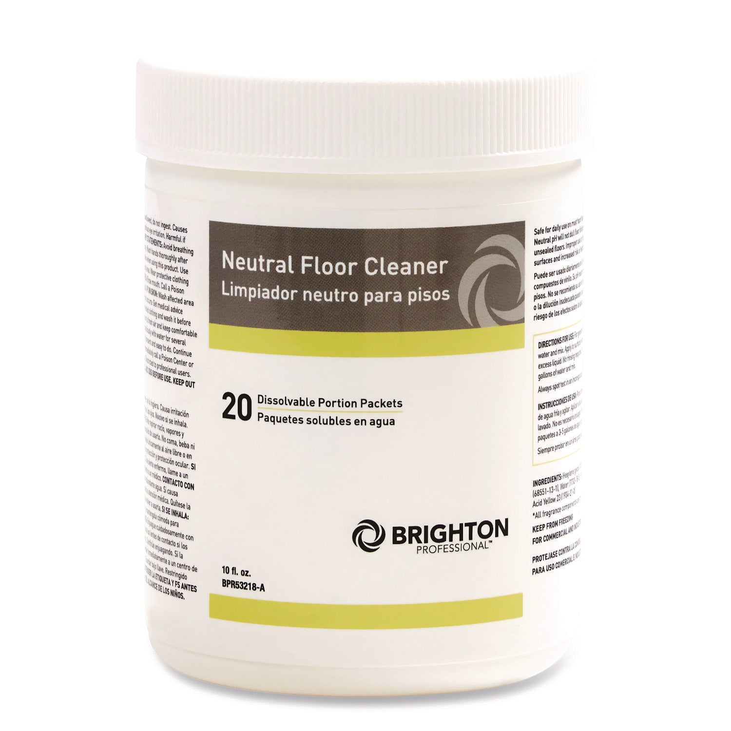 Brighton Professional™ Dissolvable Floor Cleaner Packets, Lavender Scent, 10 oz, 20/Pack