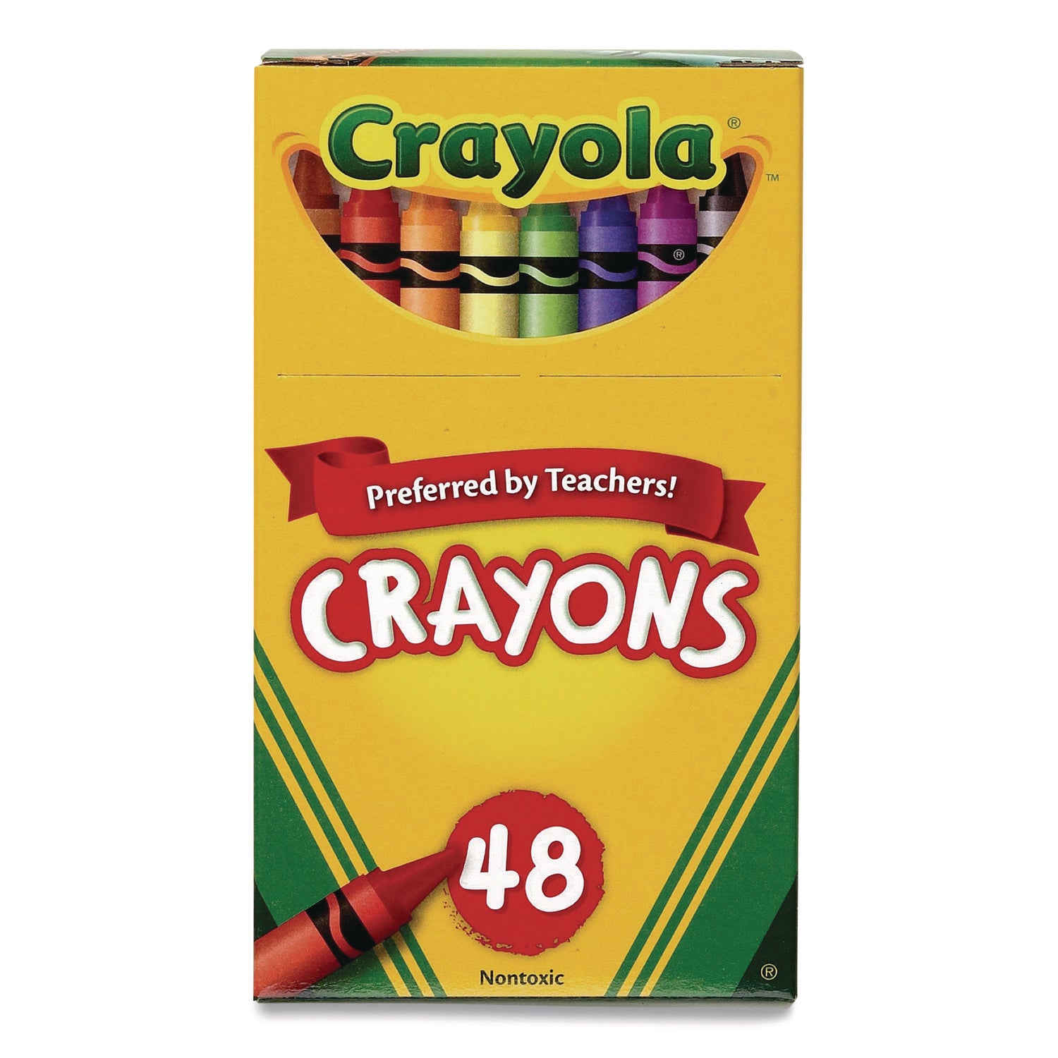 Crayola® Classic Color Crayons in Flip Top Box with Tiered Sleeves, 48 Colors/Box