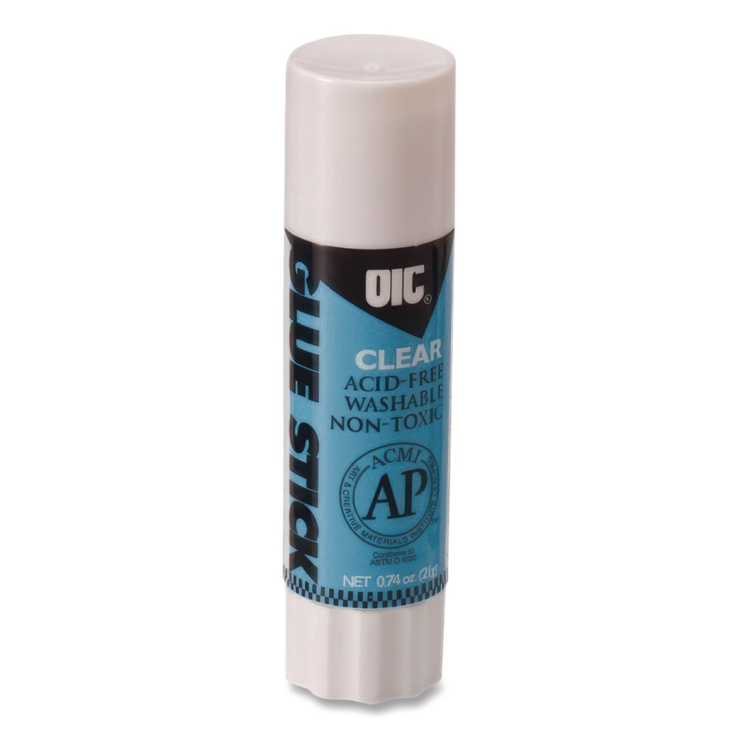 Officemate Glue Stick, 0.74 oz, Dries Clear