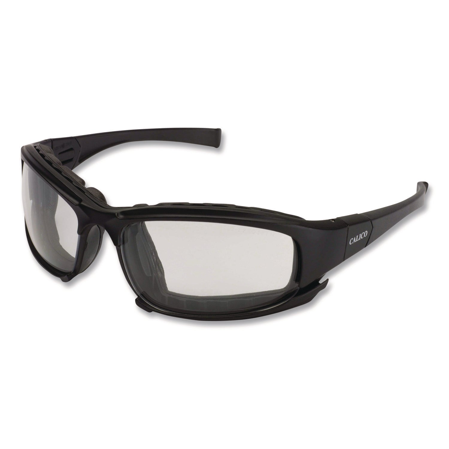 KleenGuard™ V50 Calico Safety Eyewear with Head Strap, KleenVision Anti-Fog Coating, Black Nylon Frame, Clear Polycarbonate Lens