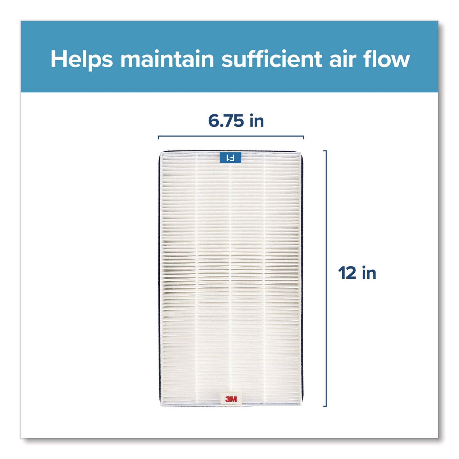 Filtrete™ True HEPA Air Purifier Filter, 12 x 6.75 x 2