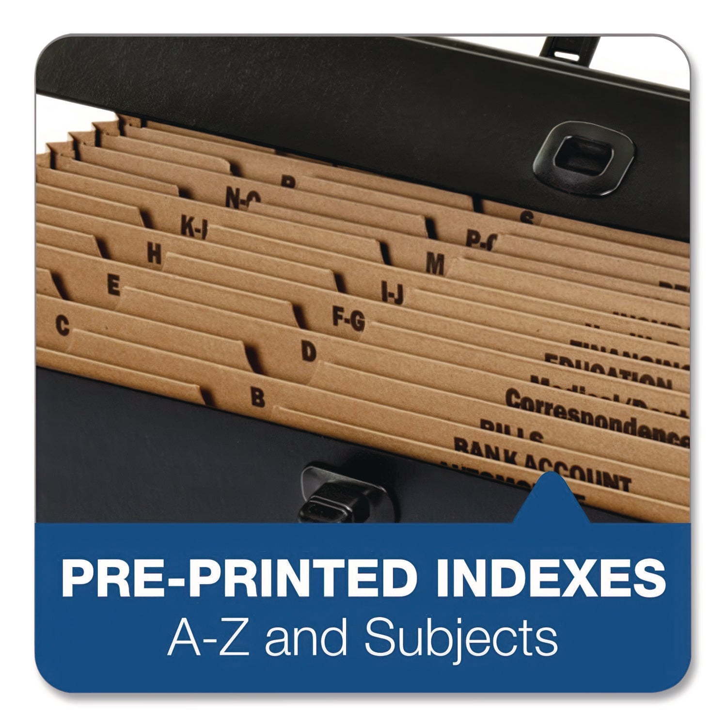 Pendaflex® Case File, 5" Expansion, 19 Sections, Twist-Lock Closure, Custom-Cut Tabs, Legal Size, Randomly Assorted Colors