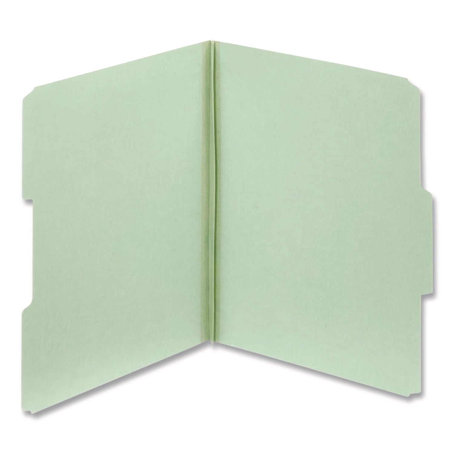 Pendaflex® Pressboard Expanding File Folders, 1/3-Cut Tabs: Assorted Positions, Letter Size, 2" Expansion, Light Green, 25/Box