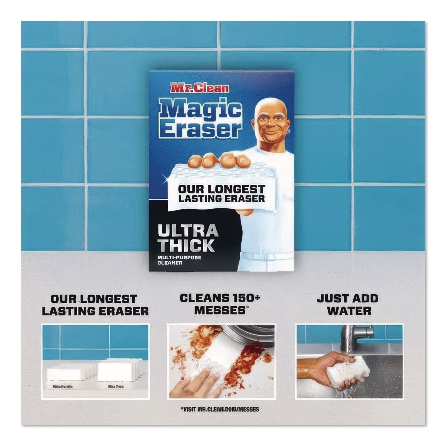 Mr. Clean® Magic Eraser Ultra Thick, White, 5/Pack