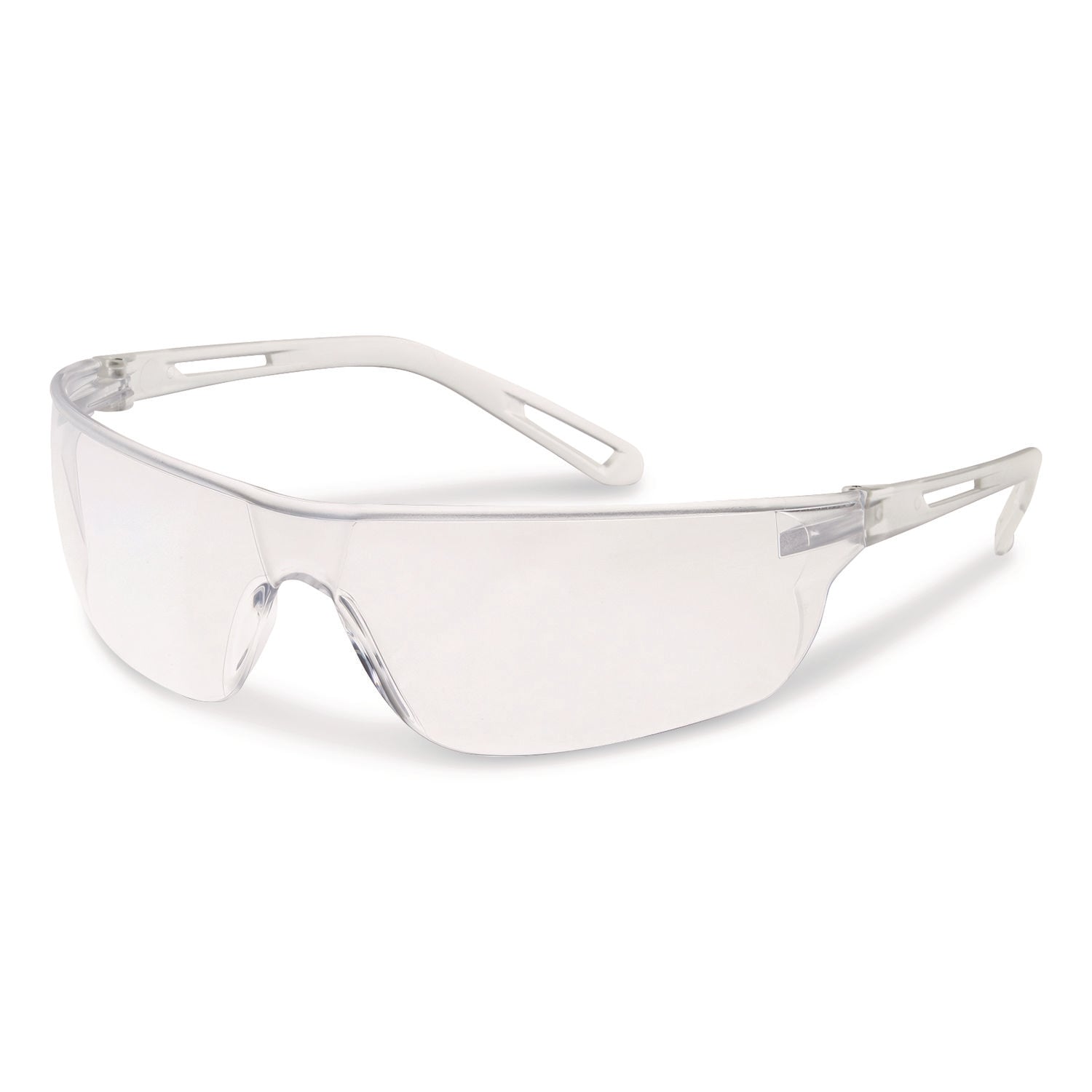Bouton® Zenon Z-Lyte Safety Glasses, Scratch-Resistant, Clear Plastic Frame, Clear Polycarbonate Lens