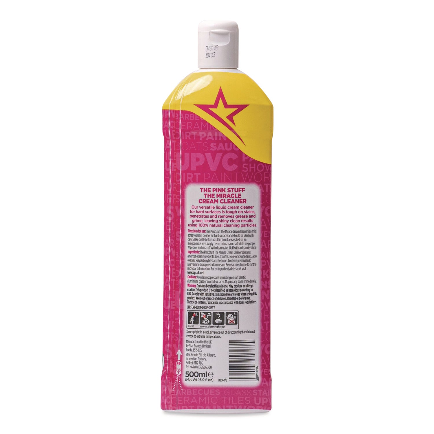 The Pink Stuff The Miracle Cream Cleaner, Fruity Scent, 16.9 oz Bottle