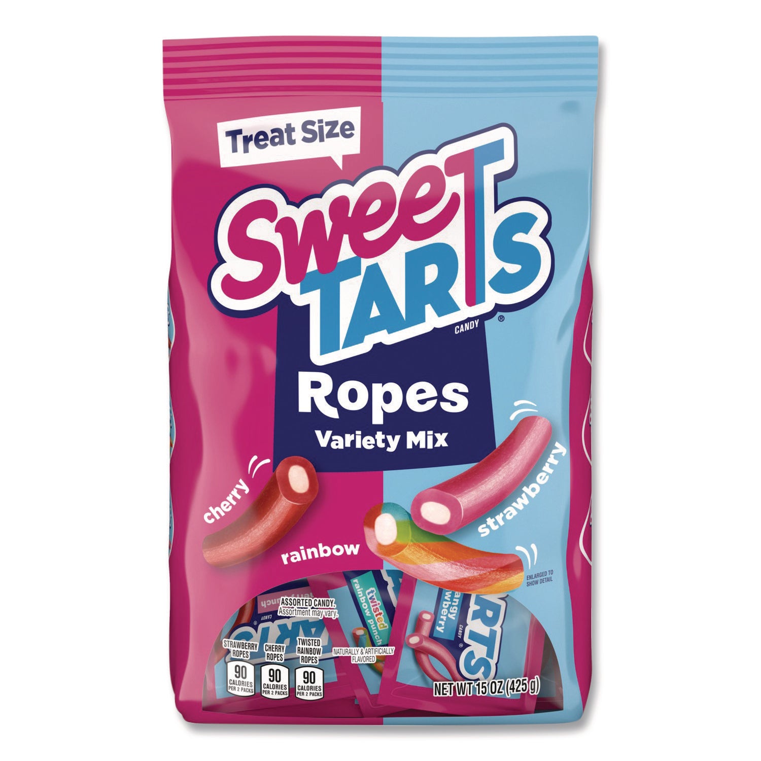 SweeTARTS® Candy Treat-Size Ropes, Variety Mix, Assorted Flavors, 15 oz Bag