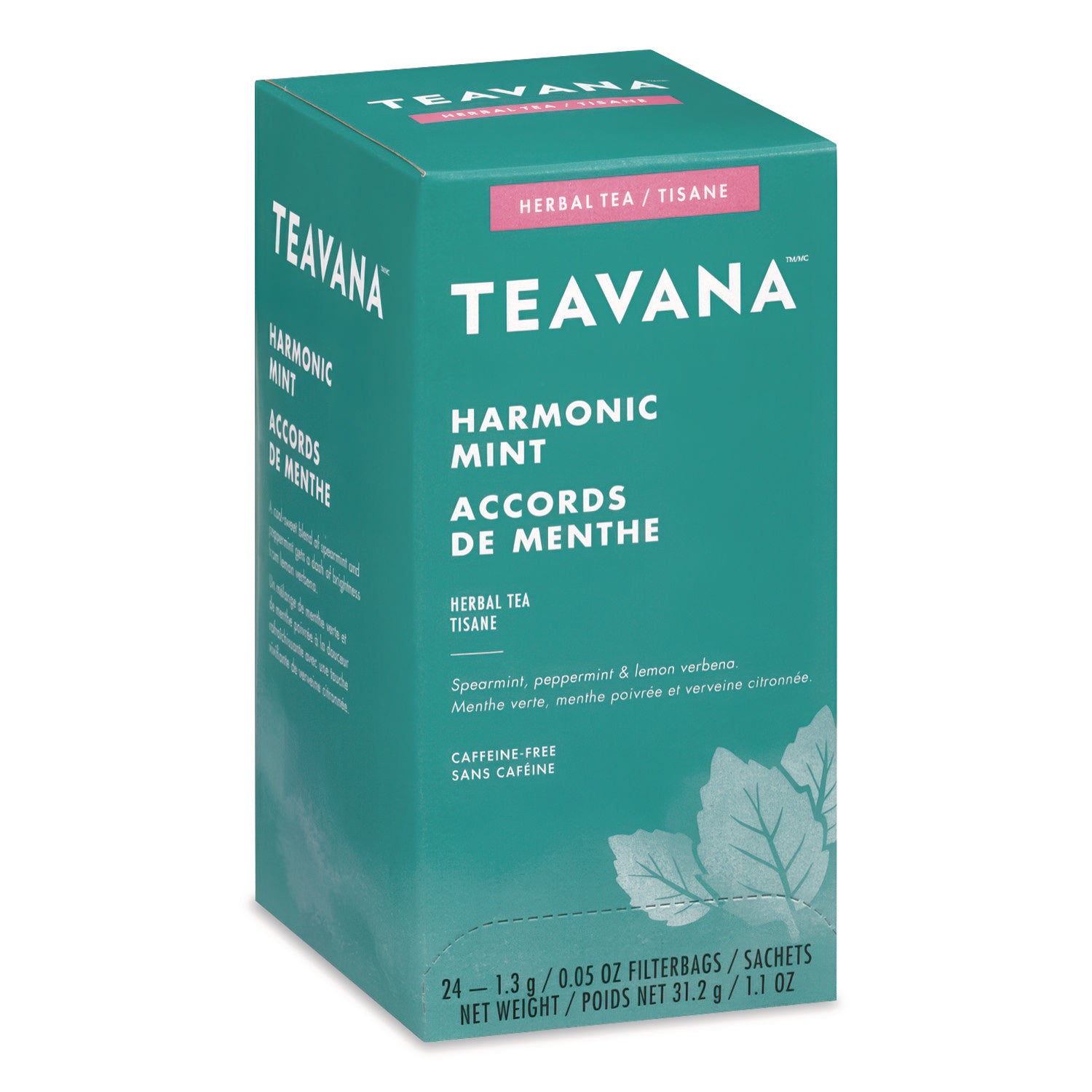 Starbucks® Teavana Tea Bags, Harmonic Mint Decaf, 0.05 oz, 24/Box