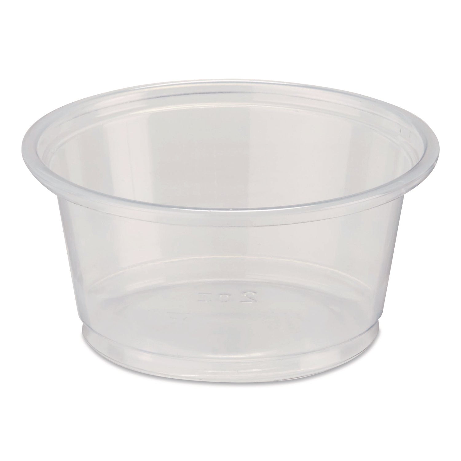 Dixie® Plastic Souffle/Portion Cups, 2 oz, Clear, 200/Sleeve, 12 Sleeves/Carton
