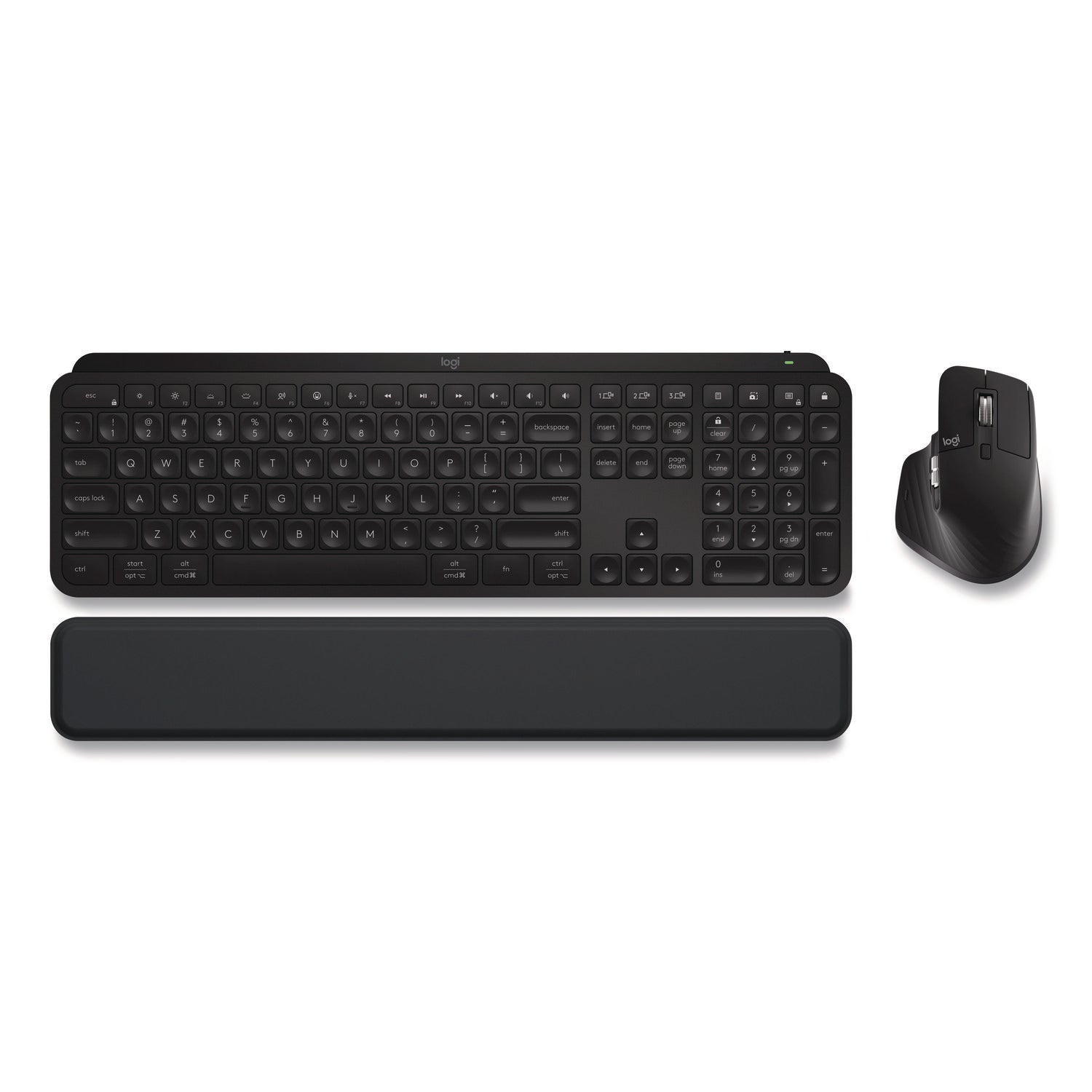 Logitech® MX Keys S Combo, 33 ft Wireless Range, Black