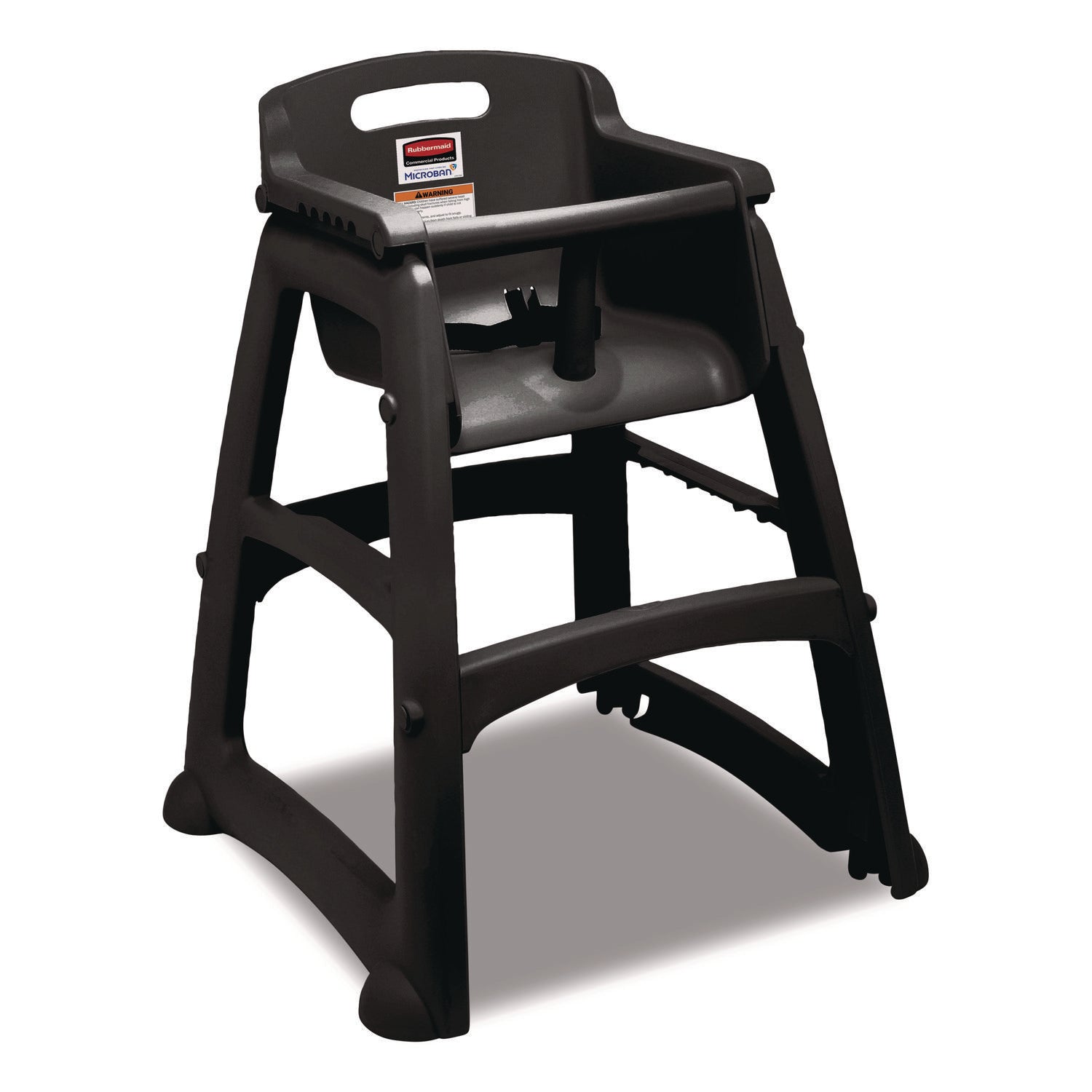 Rubbermaid® Commercial Sturdy Chair Youth Seat with Casters, Black