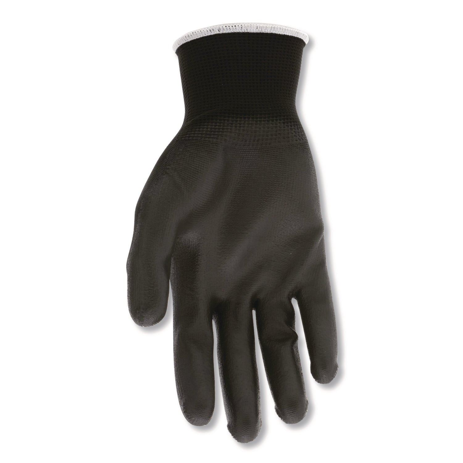 MCR™ Safety Work Gloves, Black, Large, Dozen