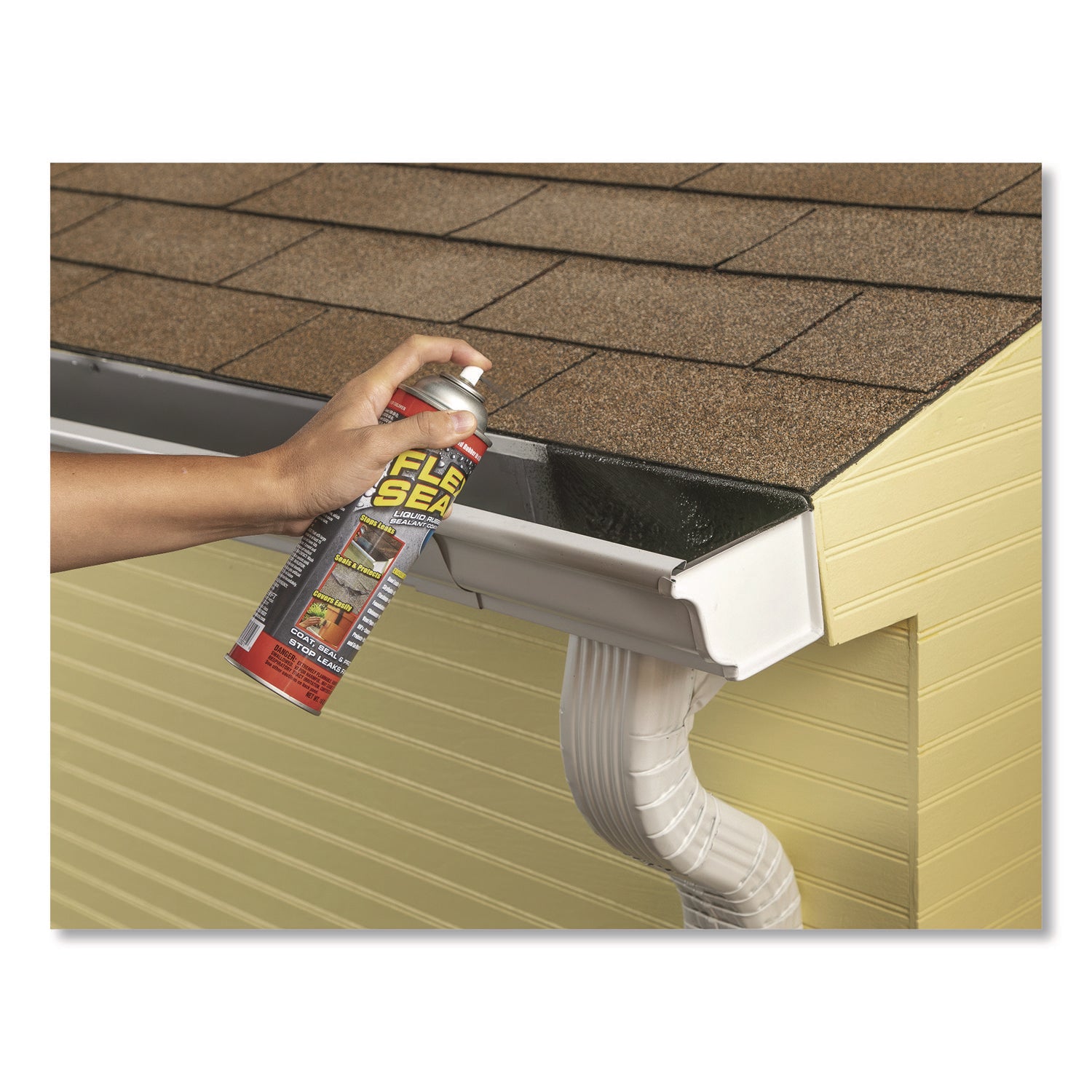 Flex Seal Liquid Rubber Sealant Coating Spray, 14 oz Can, Black