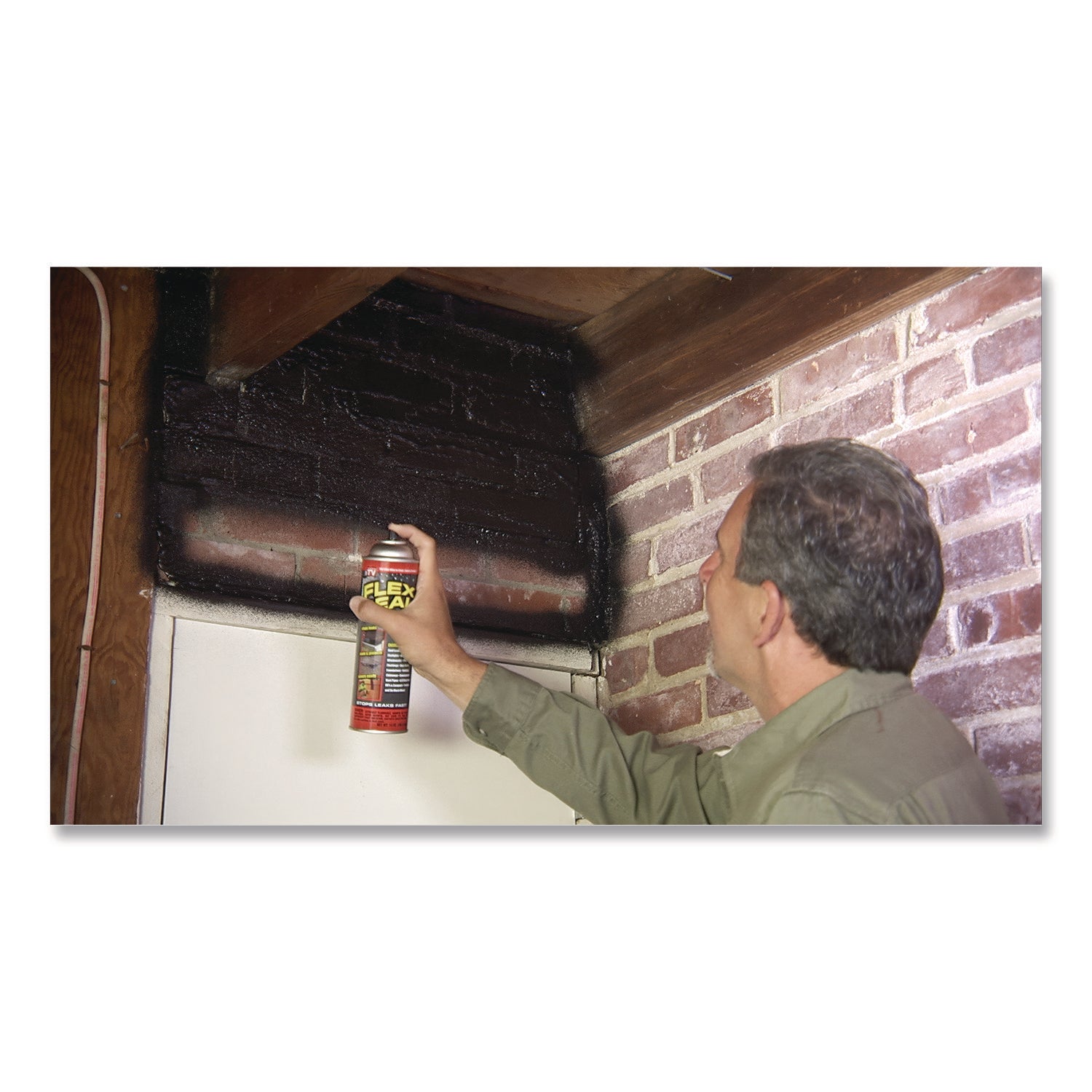 Flex Seal Liquid Rubber Sealant Coating Spray, 14 oz Can, Black