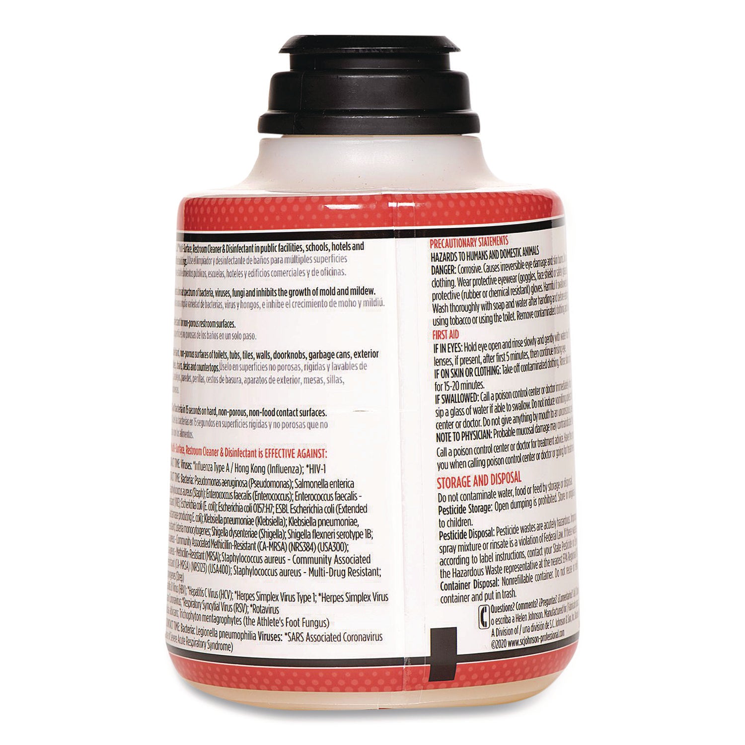 SC Johnson Professional® TruShot 2.0 Disinfectant Multisurface Cleaner, Fresh Scent, 9 oz Cartridge, 4/Carton