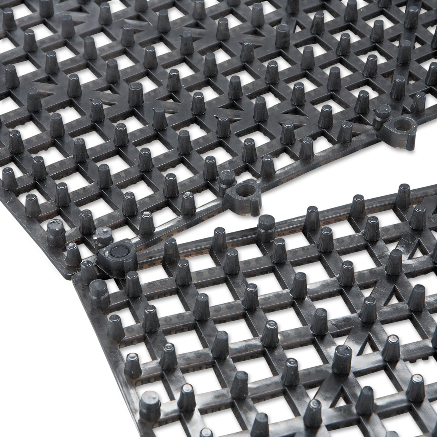 San Jamar® Versa-Mat Bar-Shelf Liner, Plastic, 12w X 12d X 0.25h, Black, 24/carton