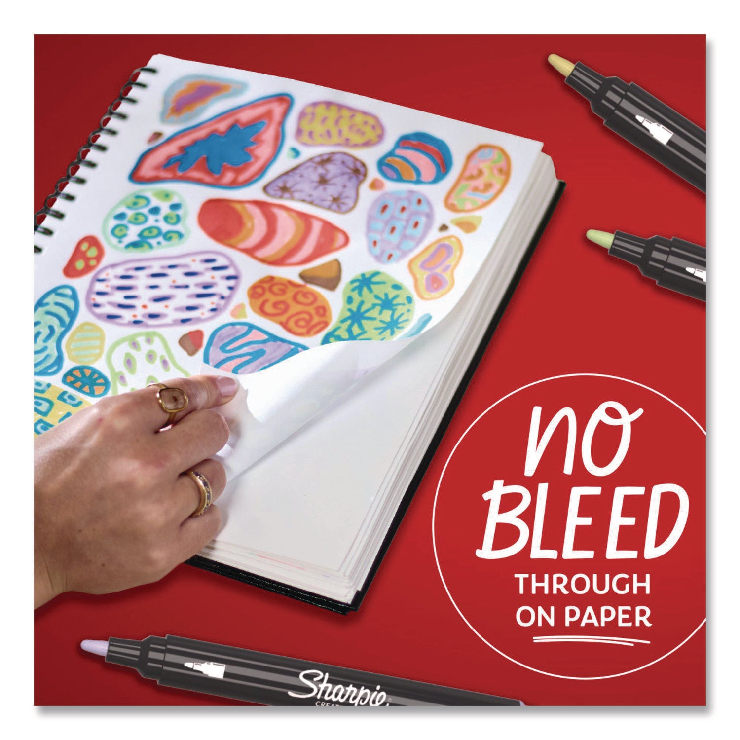 Sharpie® Creative Markers, Bullet Tip, Assorted Earth Tones, 12/Pack