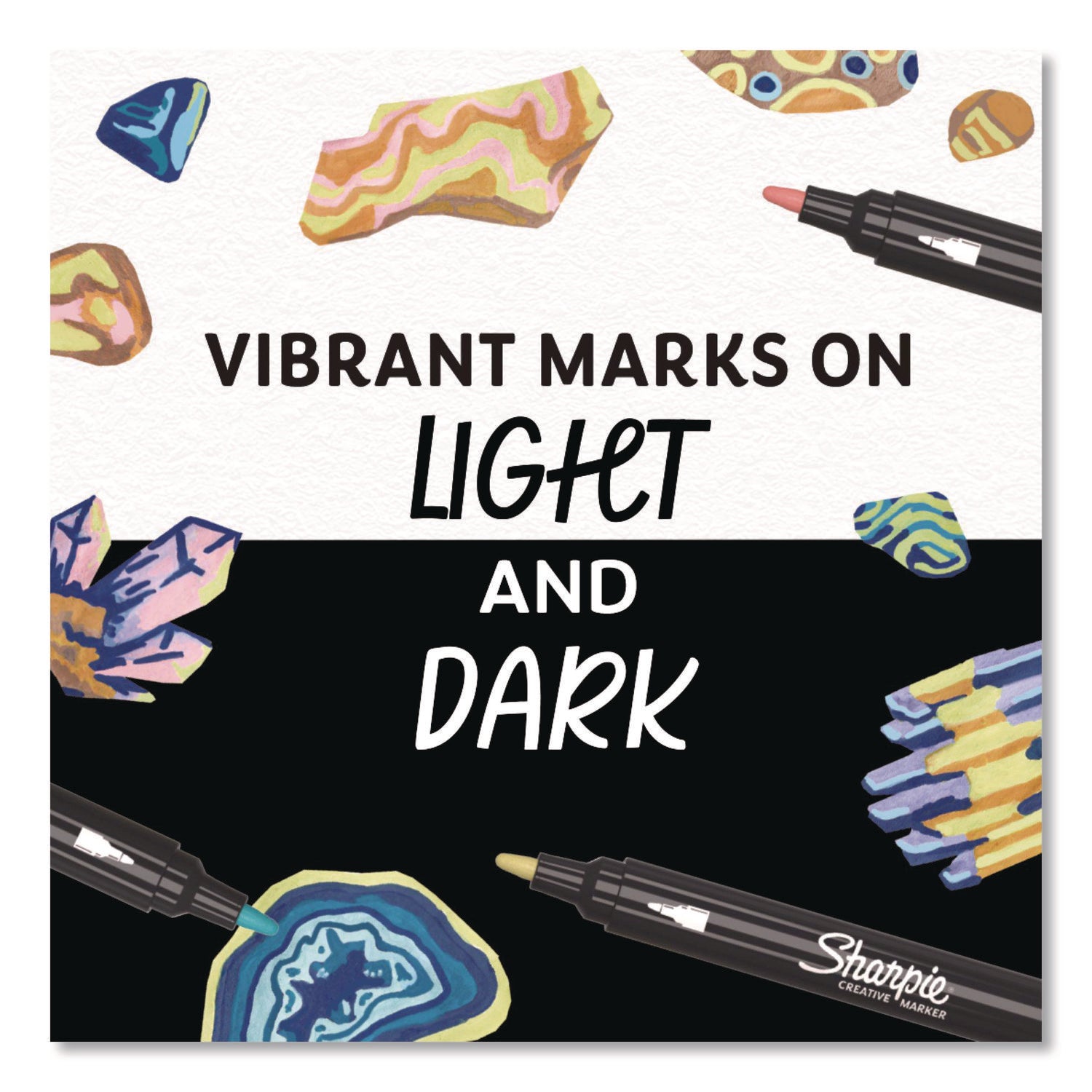 Sharpie® Creative Markers, Bullet Tip, Assorted Earth Tones, 12/Pack