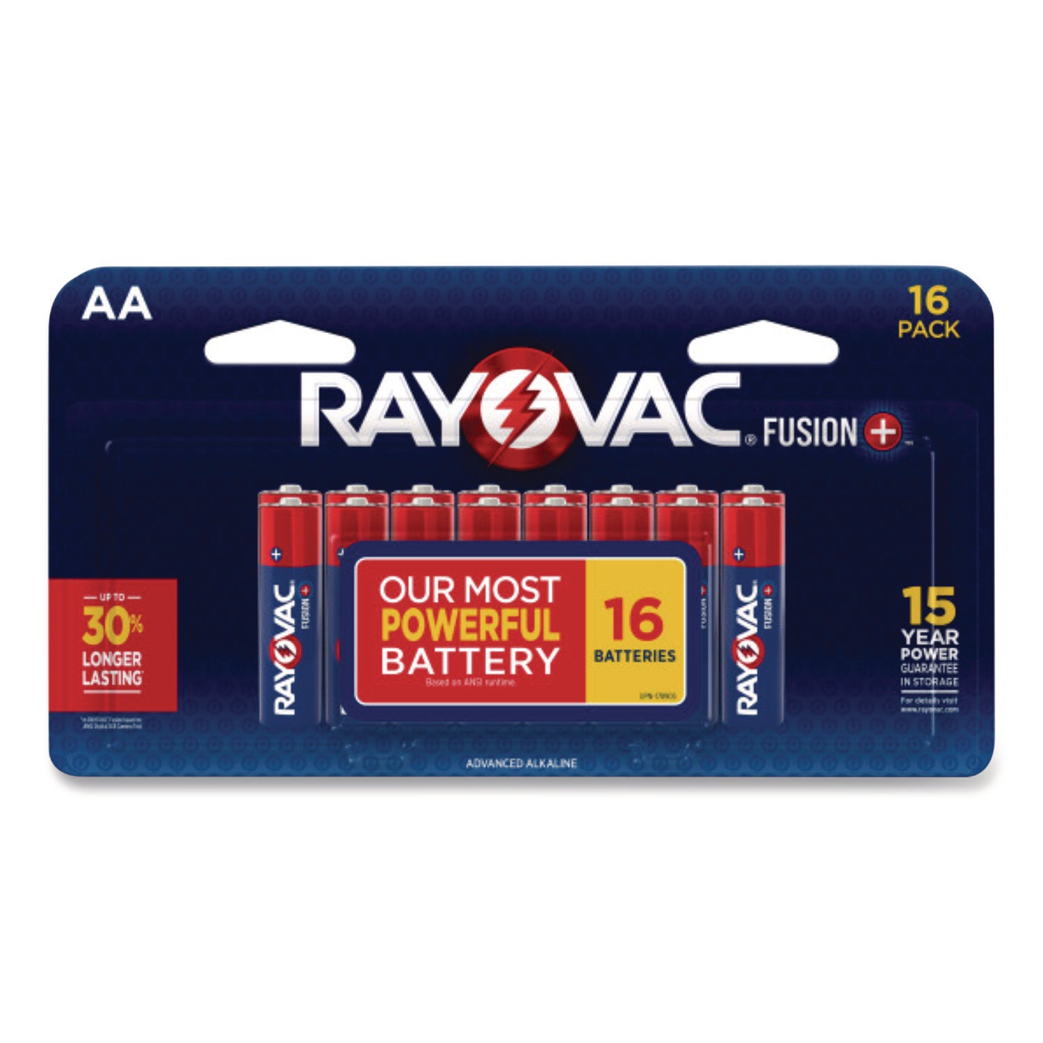 Rayovac® Fusion Performance, Alkaline AA Batteries, 16/Pack