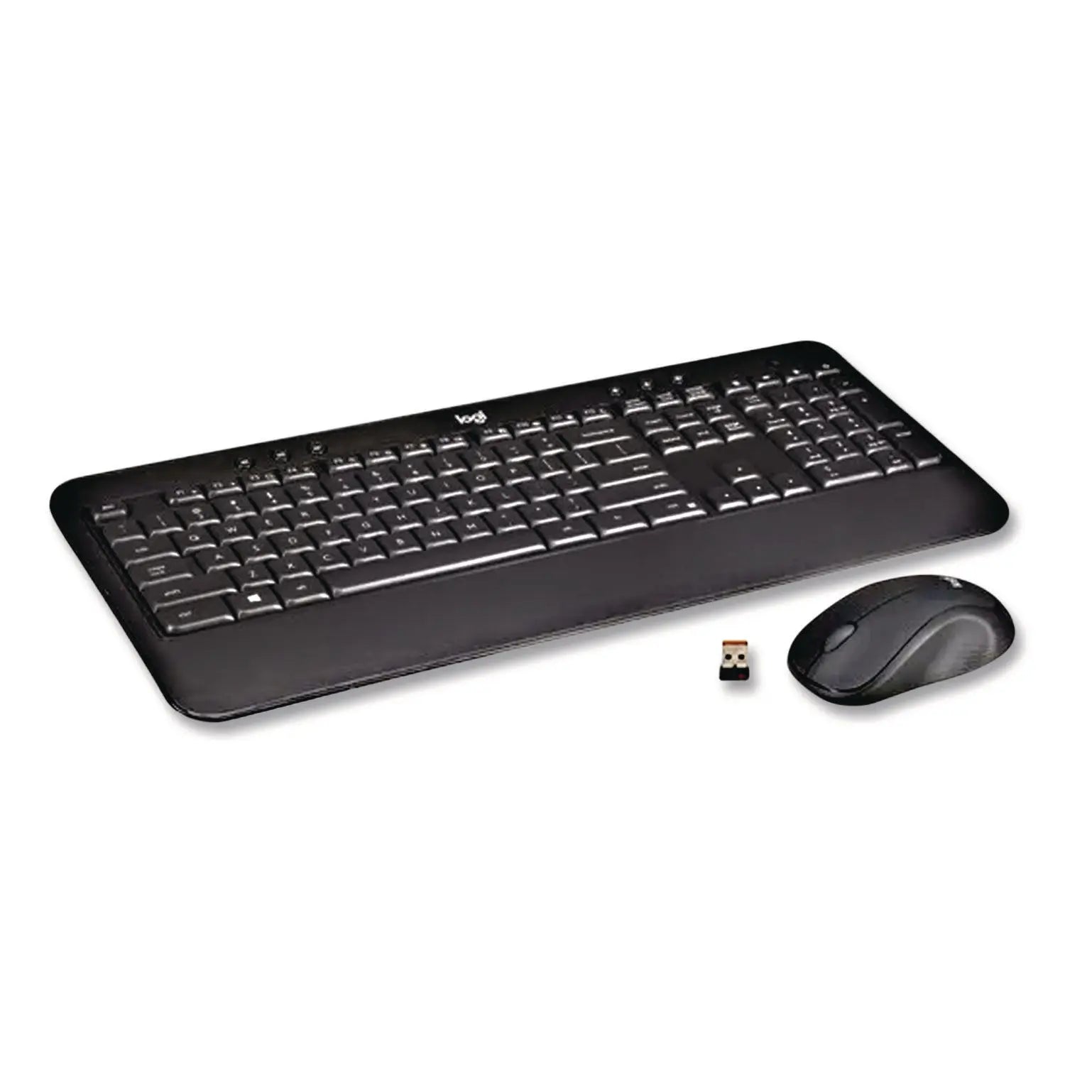 Logitech® Advanced Wireless Mouse and Keyboard Combo, 2.4 GHz Frequency, 33 ft Wireless Range, Black Logitech® Flipcost