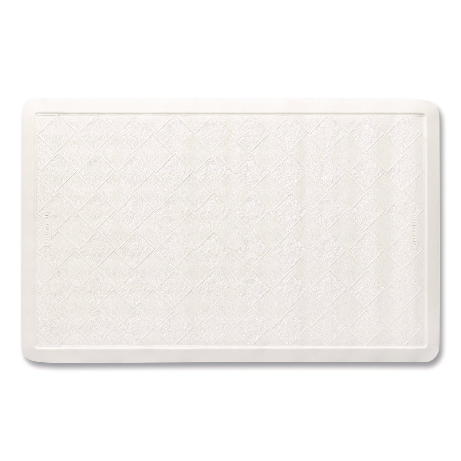 Rubbermaid® Commercial Safti-Grip Latex-Free Vinyl Bath Mat, 14 x 22.5, White, 4/Carton