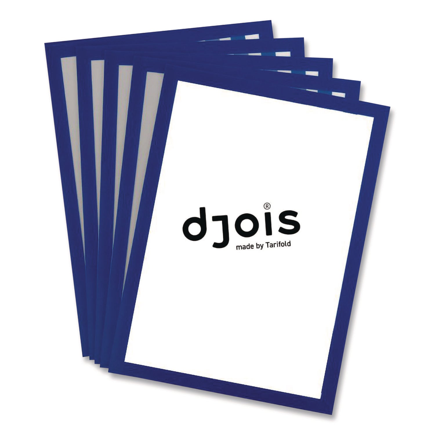 djois® by Tarifold SOLO Magnetic Frame, 8.5 x 11 Insert, Blue Frame, 5/Pack