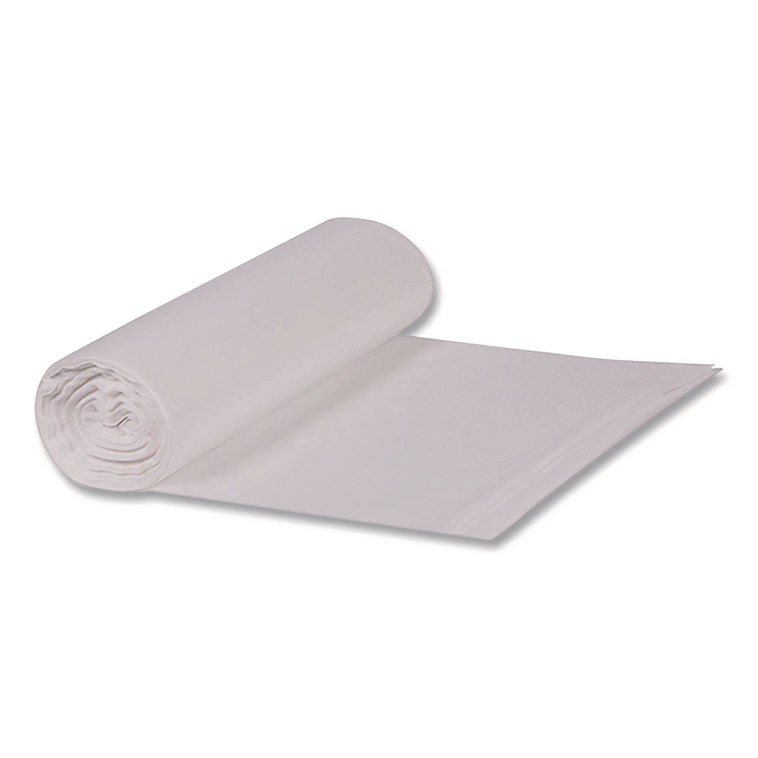 Heritage Linear Low-Density Can Liners, 33 gal, 0.65 mil, 33 x 39, Clear, Roll, 250/Carton