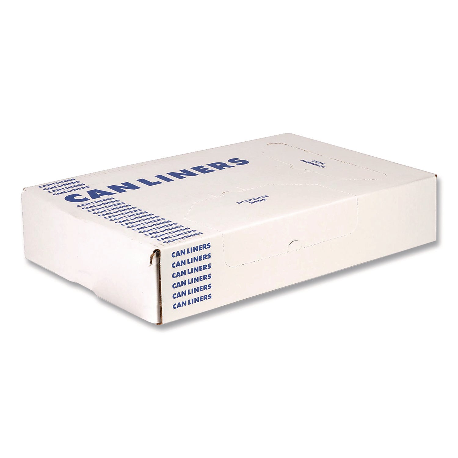 Heritage Linear Low-Density Can Liners, 33 gal, 0.65 mil, 33 x 39, Clear, Roll, 250/Carton