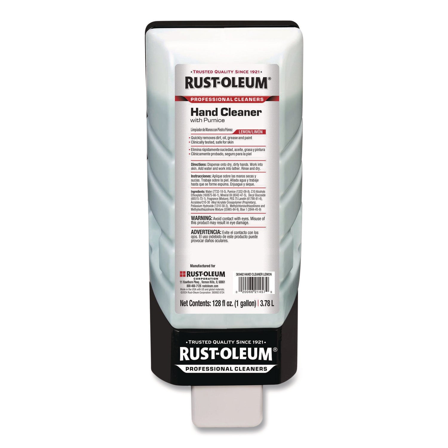 Rust-Oleum® Professional Hand Cleaner With Pumice, Lemon Scent, 1 gal, 4/Carton