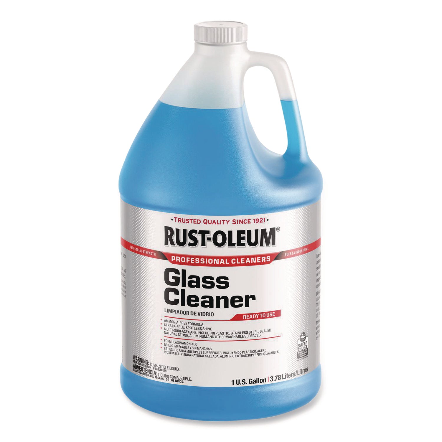 Rust-Oleum® Professional Cleaners Glass Cleaner, 1 gal Jug, 4/Carton