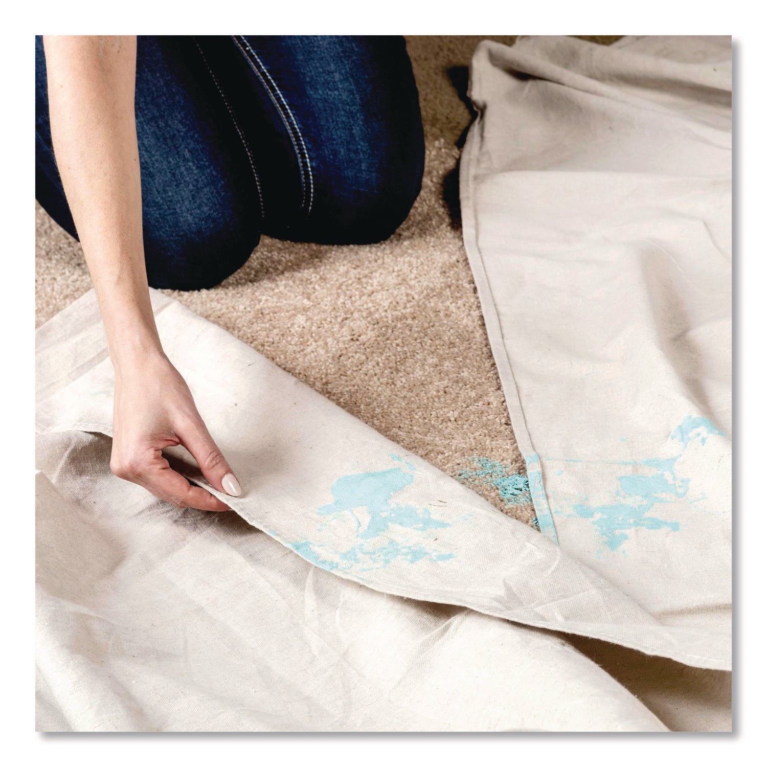 Rust-Oleum® Carpet Stain Remover Plus Deodorizer, Lemon Scent, 1 gal Jug, 4/Carton