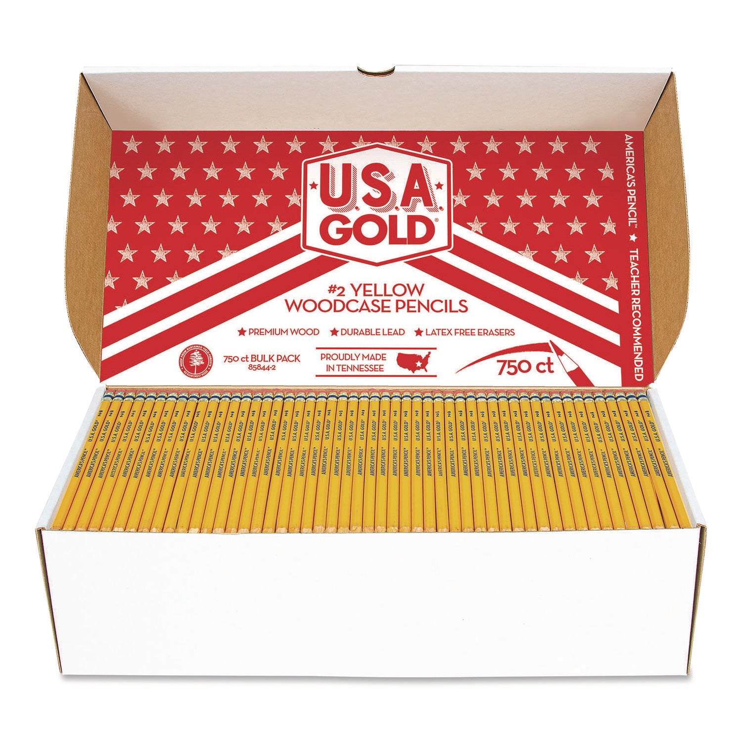 Cra-Z-Art® School Pencils, HB (#2), Black Lead, Yellow Barrel, 750/Box