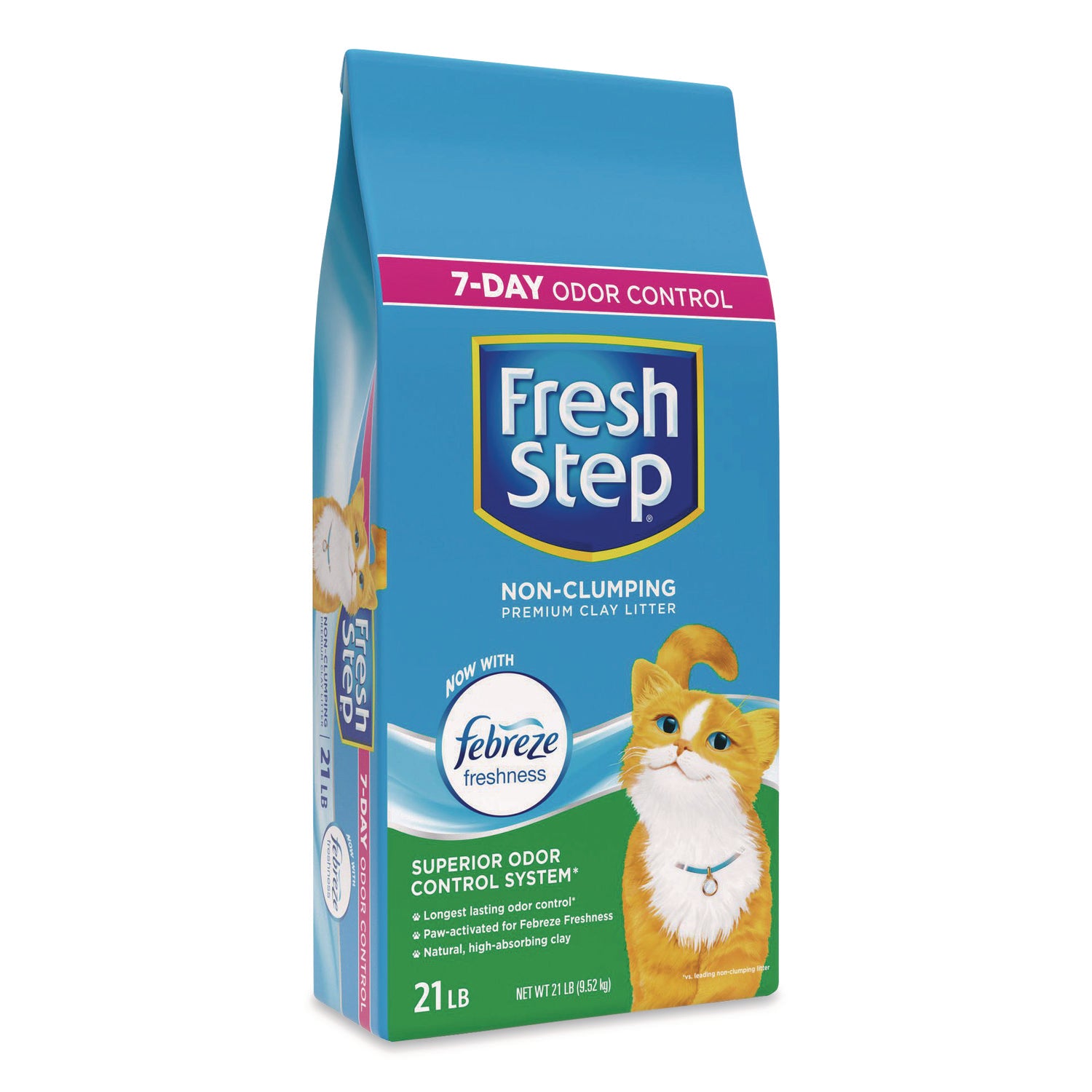 Fresh Step® Non-Clumping Premium Cat Litter with Febreze Freshness, Scented, 21 lbs