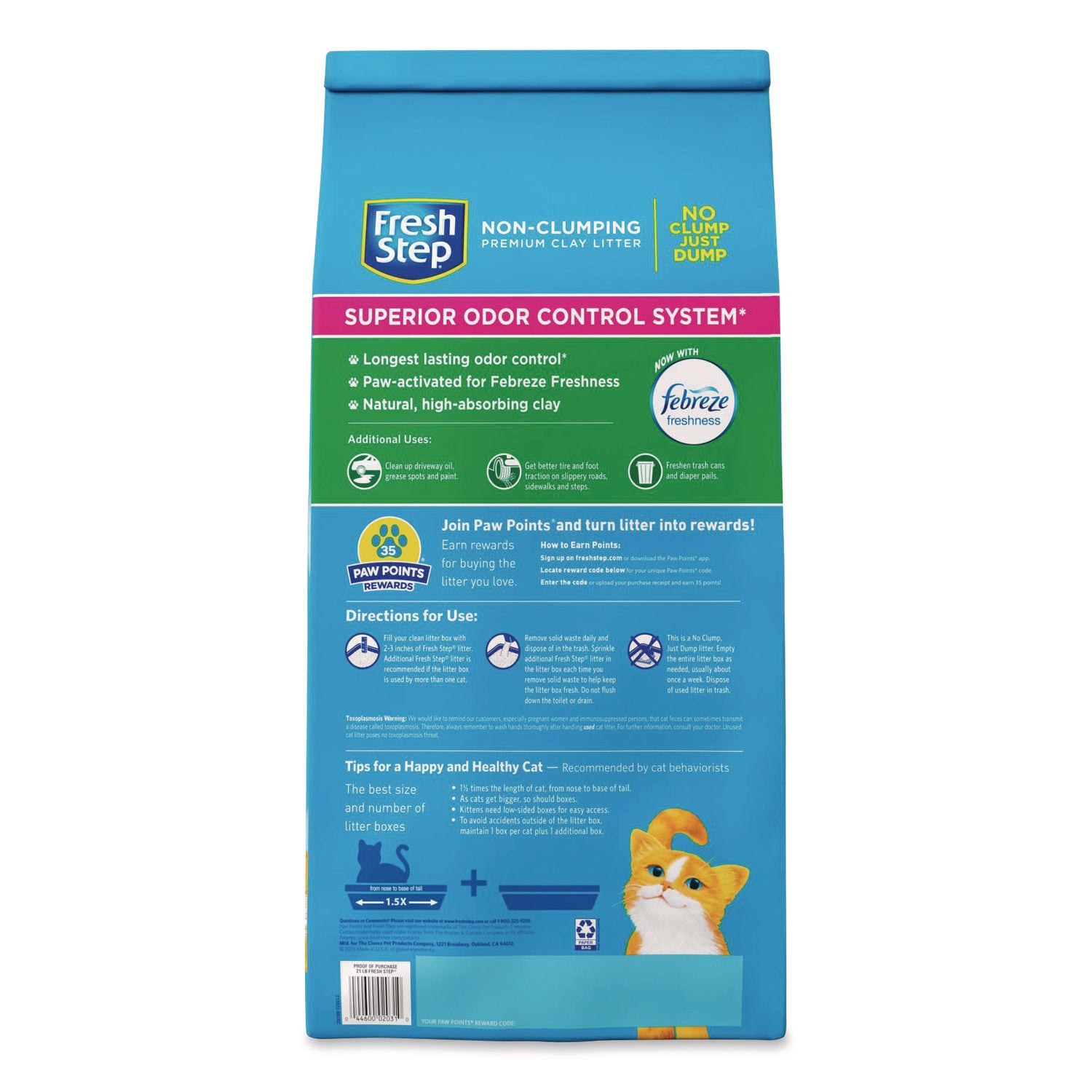 Fresh Step® Non-Clumping Premium Cat Litter with Febreze Freshness, Scented, 21 lbs